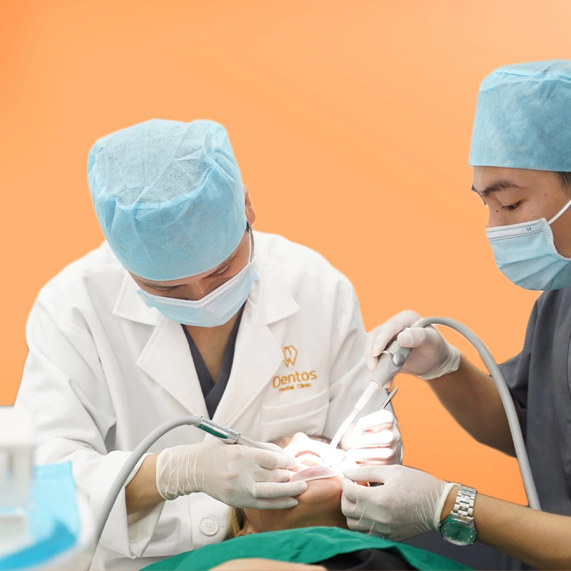 Tại Nha khoa Dentos, quy trình bọc răng sứ cần khoảng 2 lần hẹn